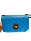 Medusa Nappa Quilted Leather Chain Crossbody - ELECTRIC BLUE image