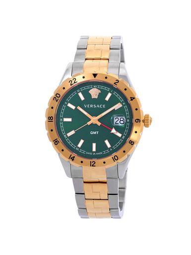 VERSACE  Hellenyium GMT Quartz Green Dial Men's Watch  V11050016 image 2