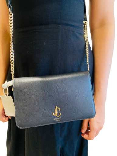 JIMMY CHOO JC Flap Light Grainy Crossbody image 0