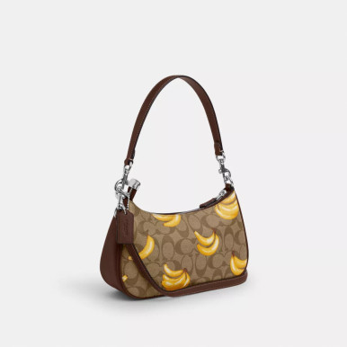 COACH Teri Shoulder Bag In Signature Canvas With Banana Print image 1