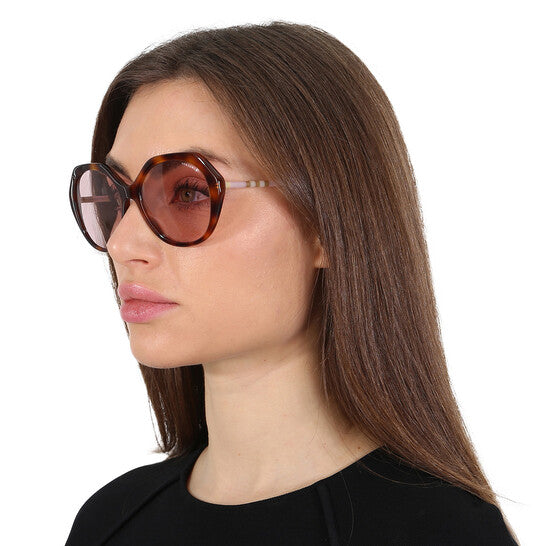 BURBERRY  Pink Geometric Ladies Sunglasses (Arriving In Delhi) image 1
