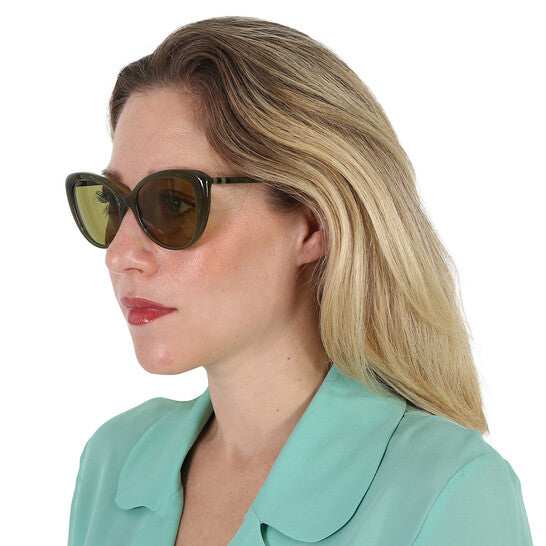 BURBERRY Green Cat Eye Ladies Sunglasses image 1