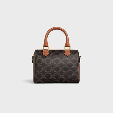 CELINE Small Boston In Triomphe Canvas And Calfskin (@Delhi Studio) image 1