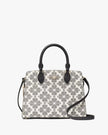 KATE SPADE  Signature Spade Flower Small Satchel - Black Multi ( Arriving In Delhi ) image 0