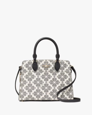 KATE SPADE  Signature Spade Flower Small Satchel - Black Multi ( Arriving In Delhi ) image 0