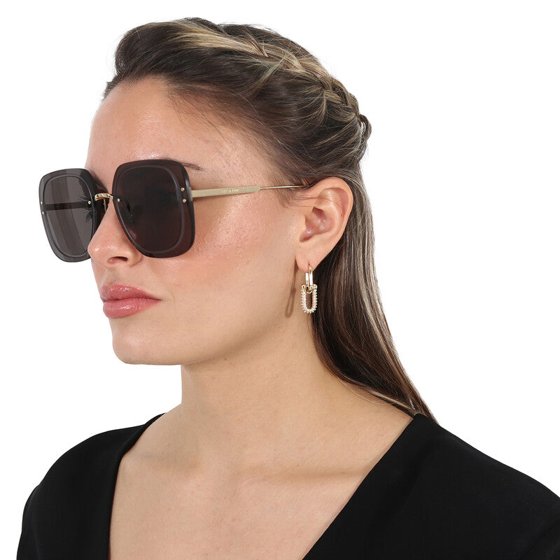 DIOR ULTRADIOR Smoke Square Ladies Sunglasses