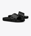 TORY BURCH Double T Pool Slide - Black Ink