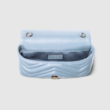 GUCCI GG Marmont Mini Shoulder Bag - Light blue image 1