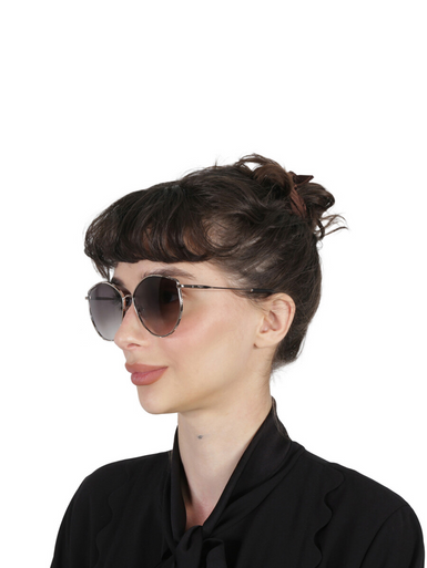 Salvatore Ferragamo  Grey Gradient Irregular Ladies Sunglasses image 0