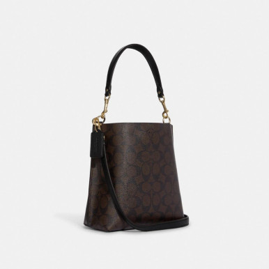 COACH Mollie Bucket Bag 22 In Signature Canvas image 1