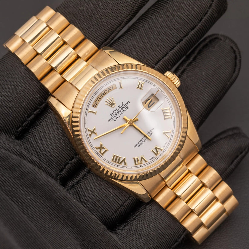 [CLASSIC] Rolex Day-Date Presidential Roman Dial Yellow Gold 36MM