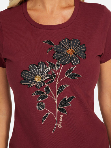 GUESS Eco Verona Beaded Crewneck Tee image 5