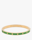 KATE SPADE Spot The Spade  Enamel Hinged Bangle - Green image