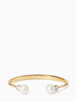 KATE SPADE  Pearls Of Wisdom Open Hinged Bangle image 1