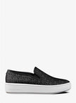 MICHAEL KORS Teddi Signature Logo Slip-On Sneaker - Black image 1