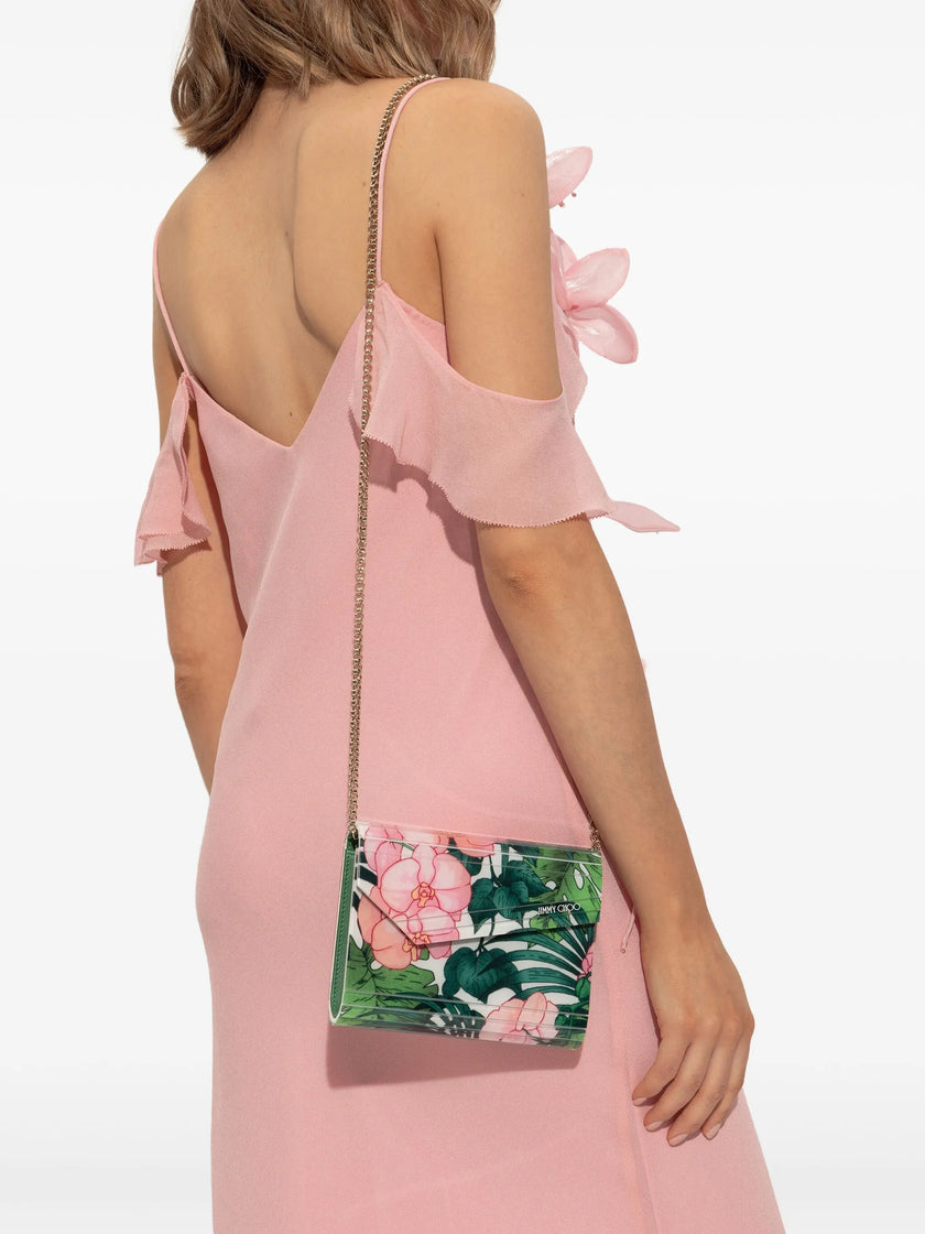 JIMMY CHOO Candy Chained Shoulder Bag In Tropical Orchid image 2
