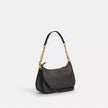 COACH Teri Shoulder Bag In Signature Canvas Gold/Walnut/Black (Arriving In Delhi) image 1