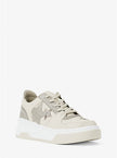 MICHAEL KORS Lexi Embellished Mixed-Media Sneaker image 0