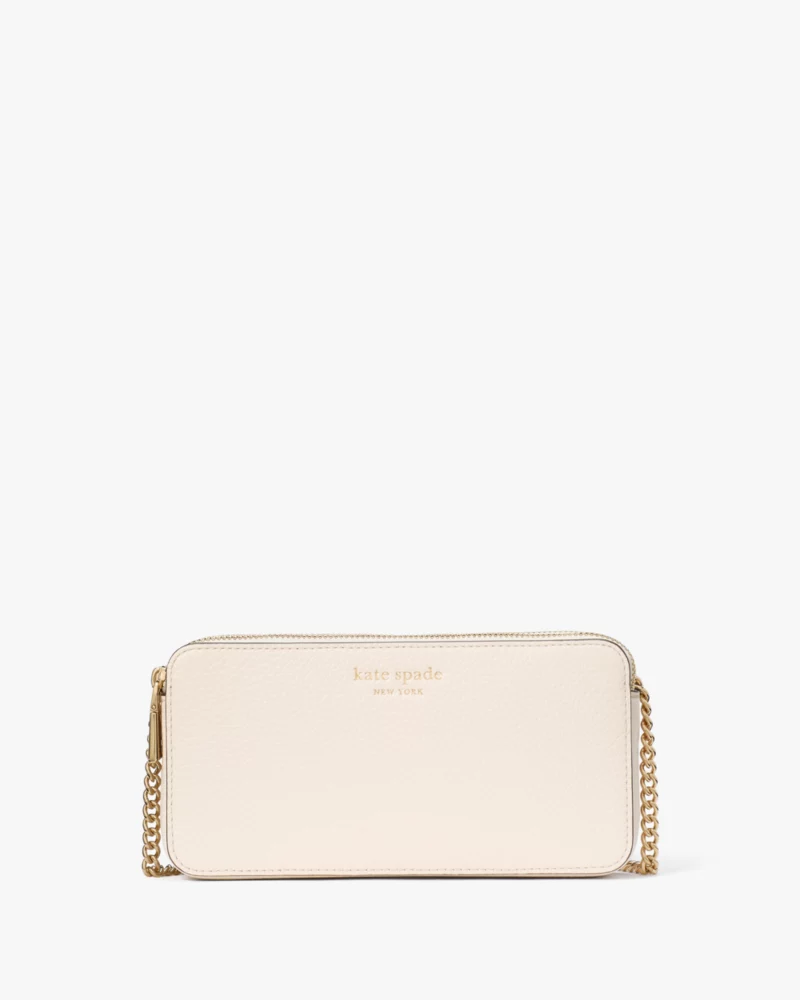 KATE SPADE  Taylor Double Zip Crossbody - Parchment image