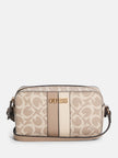 Guess Kyrie Mini Faux-Leather Camera Crossbody - Brown image 0