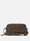 Guess Reinee Mini Double-Zip Crossbody - Brown image 0