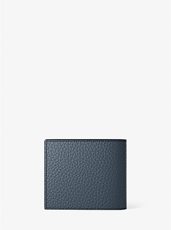 MICHAEL KORS Pebbled Leather Billfold Wallet and Signature Logo Card Case Gift Set - Admrl/plblue image 2