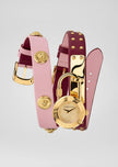 VERSACE Medusa Lock Icon Quartz Ladies Watch -  Purple Pink image 0