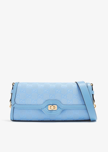 GUCCI Luce Small Shoulder Bag Light Blue image 4