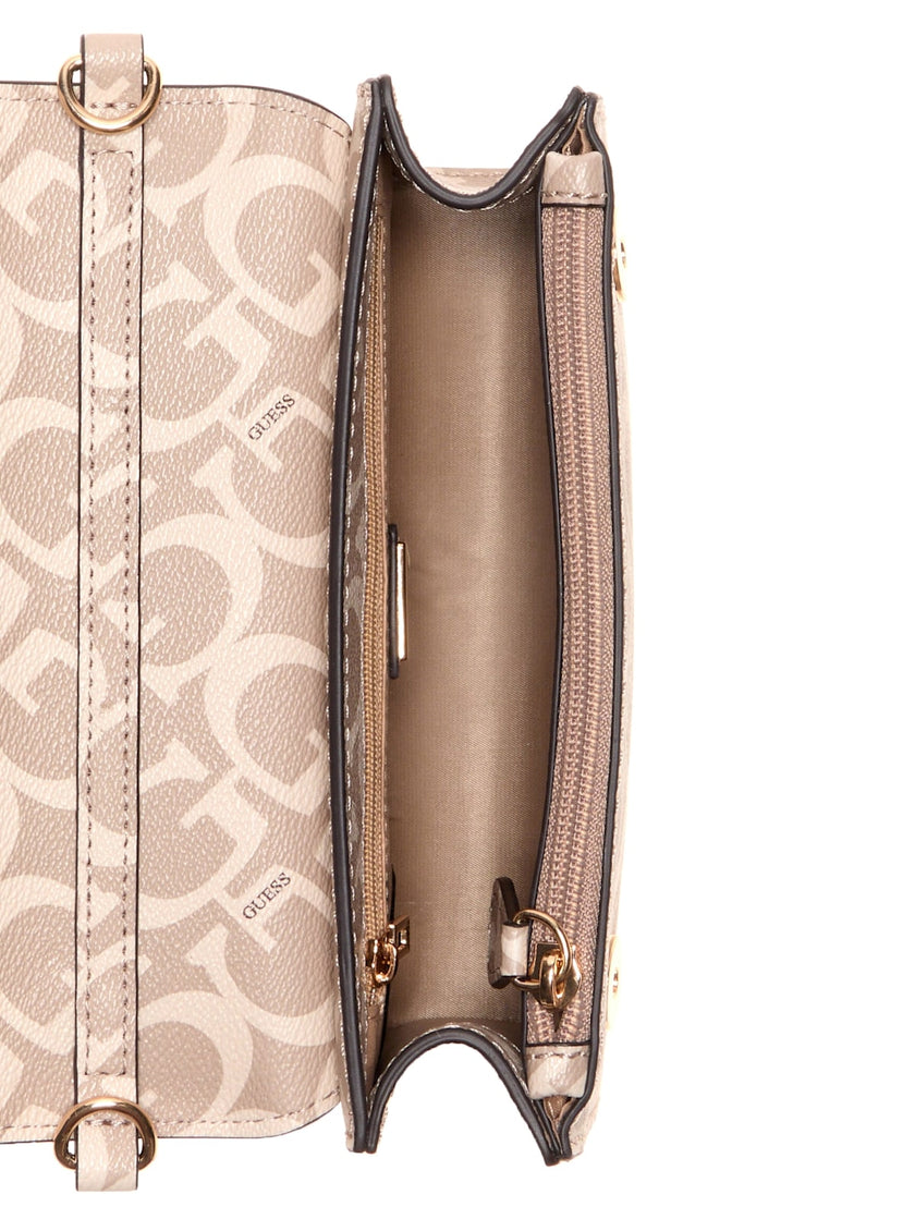 Guess Indira Logo Crossbody - Beige image 3