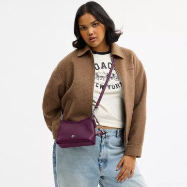 COACH Laurel Small Shoulder Bag With Flower Charm image 3