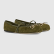 GUCCI Horsebit Women's Ballerinas - Dark green image 1
