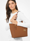 MICHAEL KORS  Charlotte Large  Saffiano Leather Top-zip Tote Bag - Luggage image 2