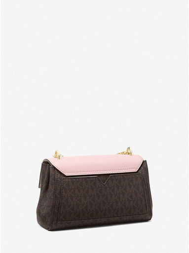 MICHAEL KORS  Lita Small Two-Tone Logo and Leather Crossbody Bag image 0