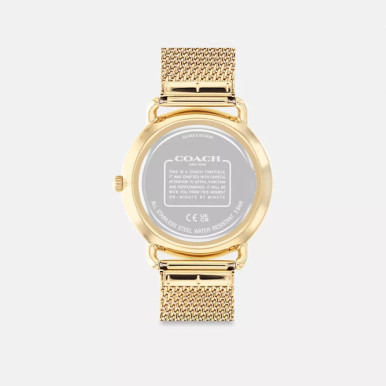 COACH Elliot Watch, 41 Mm - Gold/Black image 0