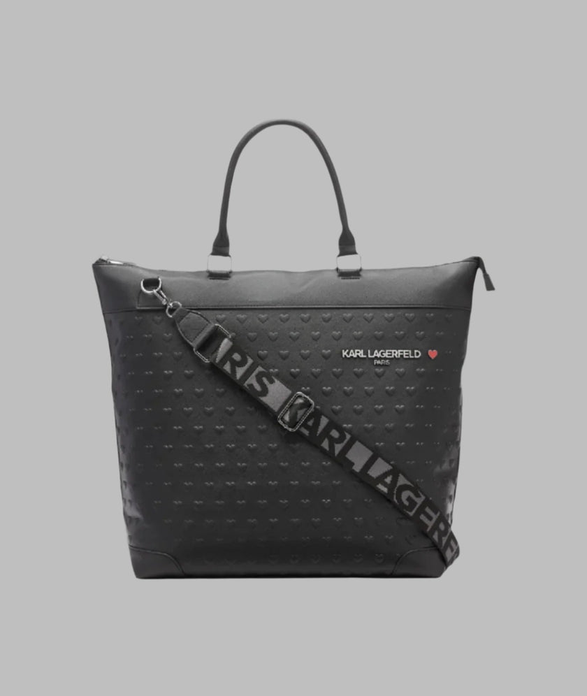 KARL LAGERFELD Travel Tote With Trolley Sleeve - Black image 0