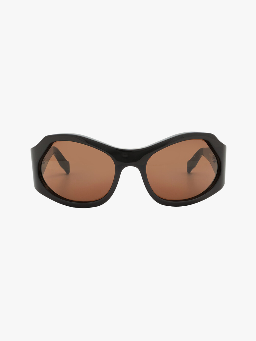 SALVATORE FERRAGAMO Salvatore Brown Wrap Ladies Sunglasses (Arriving In Delhi) image 0
