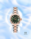 [Brand New] Rolex Datejust Olive Green Diamond Dial Everose Rolesor Oyster 279171 28 mm