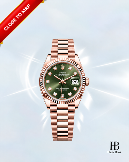 [At MRP] [Brand New] Rolex Lady-Datejust Olive Green President 279175-0009 28 mm