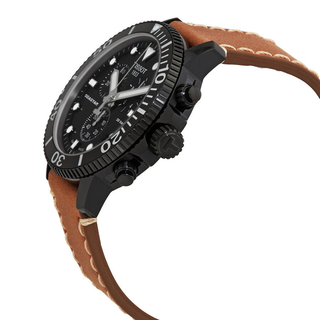 TISSOT Seastar 1000 Chronograph Quartz Black Dial Men's Watch image 1