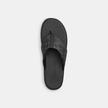 COACH Flip Flop In Signature Canvas - Charcoal Multi image 1