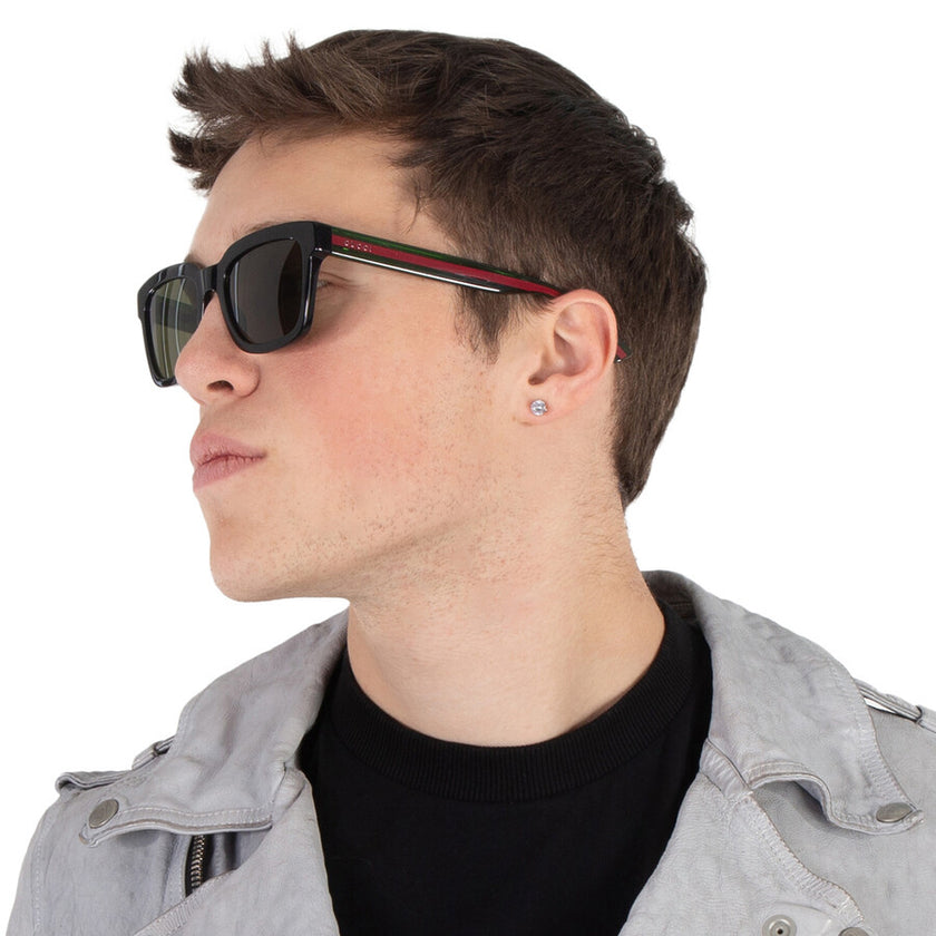 GUCCI Green Square Men's Sunglasses GG0001SN image 1