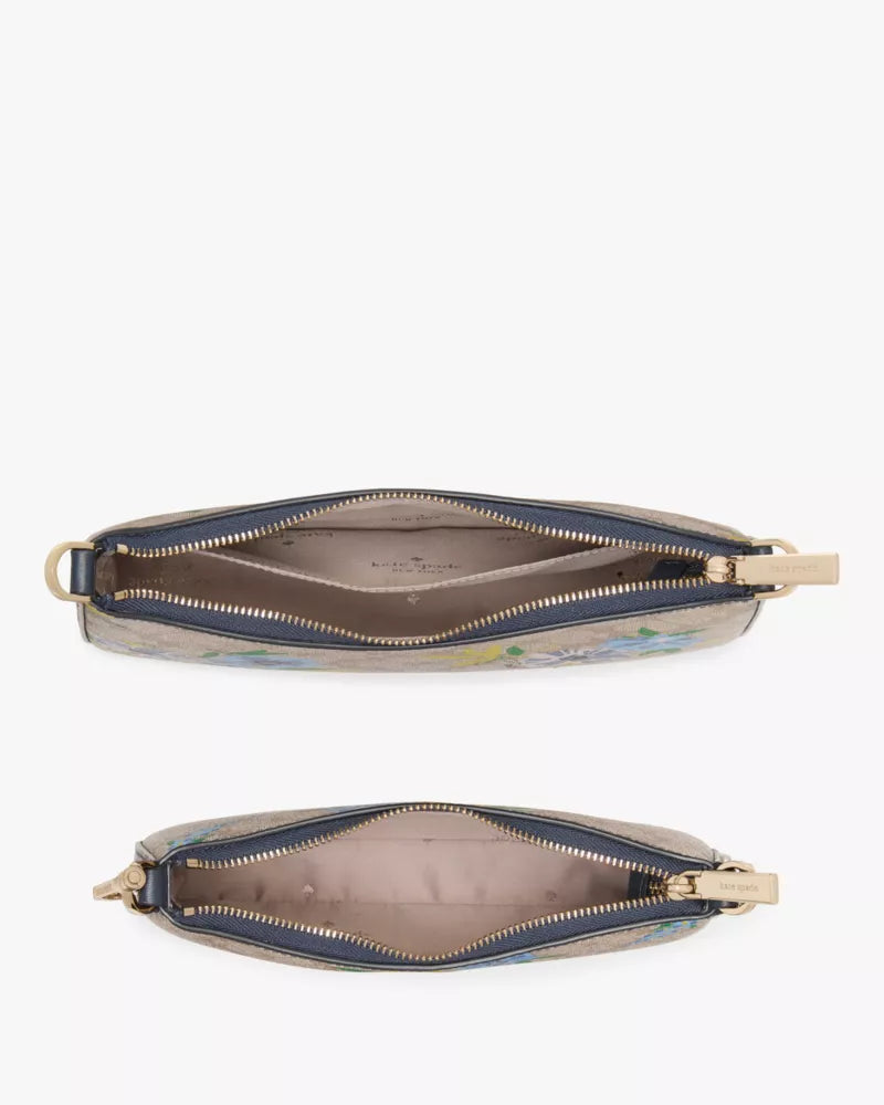 [AT DELHI] KATE SPADE Duet Spade Flower Floral Crossbody - Blazer Blue Multi image 2