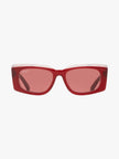 SALVATORE FERRAGAMO Salvatore Burgundy Rectangular Ladies Sunglasses (Arriving In Delhi) image 4