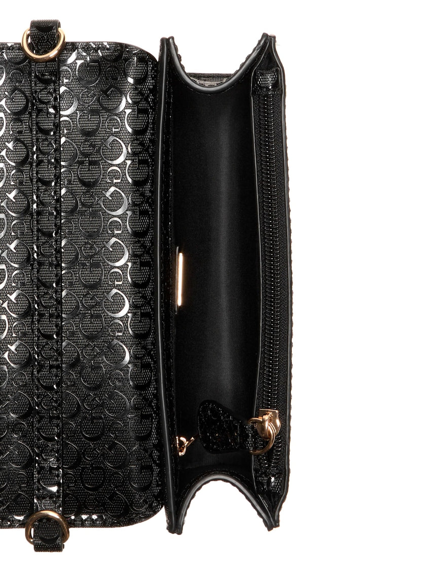 Guess Indira Logo Shine Crossbody - Black image 3