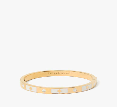 KATE SPADE Spot The Spade Enamel Block Hinge Bangle image 3