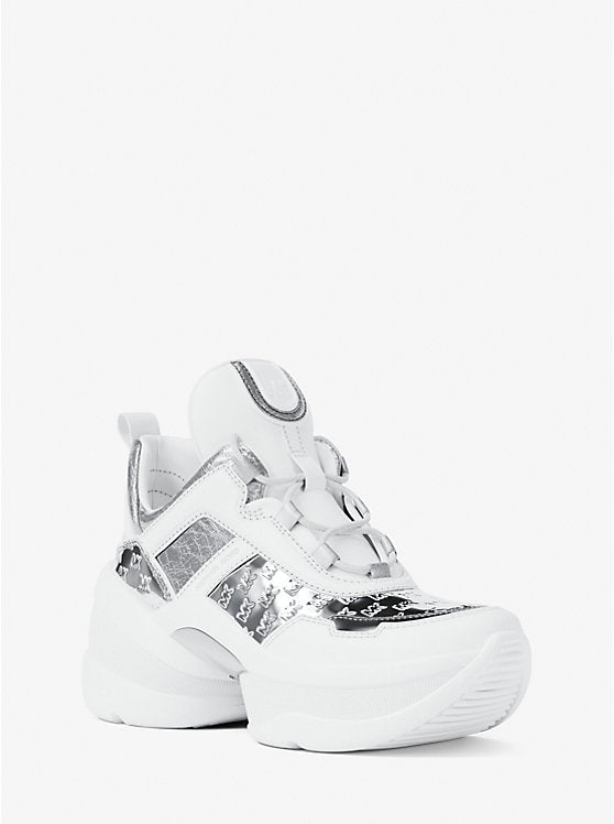 MICHAEL KORS Olympia Mixed-Media Trainer image 0