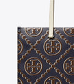 TORY BURCH T Monogram Contrast Embossed Tote - Tory Navy / John Coco image 2