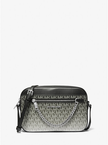 MICHAEL KORS Jet Set large crossbody bag with ombré design and exclusive logo - Black image