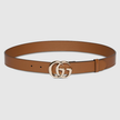 GUCCI GG Marmont Thin Belt  Brown image 0
