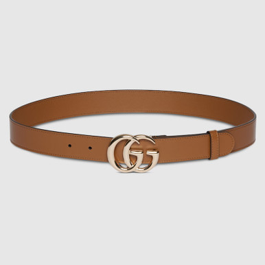 GUCCI GG Marmont Thin Belt  Brown image 0